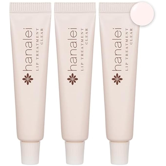 Hanalei HYDRATING LIP TREATMENT BALM  CRUELTY-FREE, PARABEN-FREE MOISTURIZER FOR SEVERELY DRY, CHAPPED LIPS  KUKUI OIL, SHEA BUTTER & GRAPESEED OIL  CLEAR TINT, TRAVEL-SIZE 3-PACK (5ML X 3) - Image 1